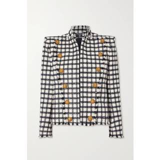 Balmain Prince of Wales tweed jacket - multicoloured - XL