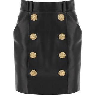 Balmain Leather miniskirt - black - XS