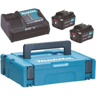 Makita Powerpack 197641-2 Opladningspakke 2 stk. 4,0 Ah batterier, oplader, taske