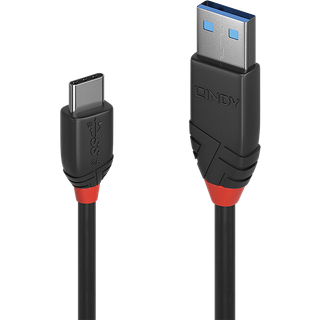 Lindy Black line SuperSpeed+ USB kabel (USB A USB C, 15W) | 50 cm | PRIS-MATCH