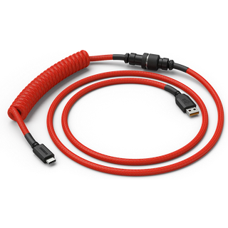 Glorious Coiled Cable - Crimson Red - Upgrade Accessories - Rød