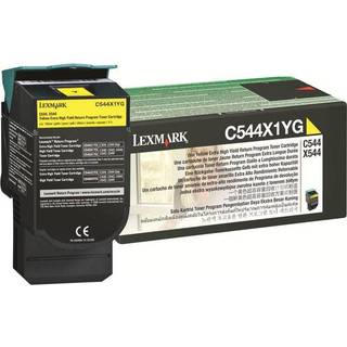 Lexmark C544X1YG Gul Lasertoner, 4.000 sider
