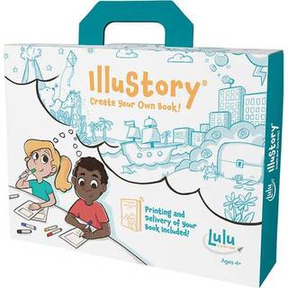 Lulu Jr. Illustory bogfremstillingssæt, Multifarvet - Skab, illustrér og udgiv din egen hardcover-bog