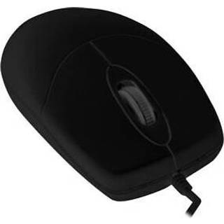 Cherry Active Key AK-PMJ1 Series CleanMouse - mouse - USB - black - Mus - Optisk - 2 knapper - Sort