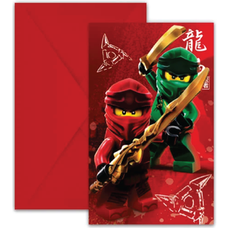Lego Ninjago invitationer