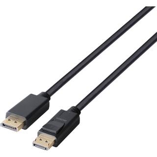DELTACO DisplayPort cable, DP 1.4, 8K@30Hz, 4m, black