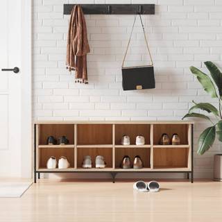 skoreol 131x35x50 cm konstrueret træ sonoma-eg