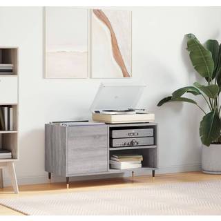 vinylskab 85x38x48 cm konstrueret træ grå sonoma-eg