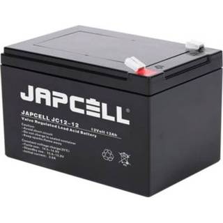 Japcell blybatteri JC12-12 AGM, 12V/12Ah