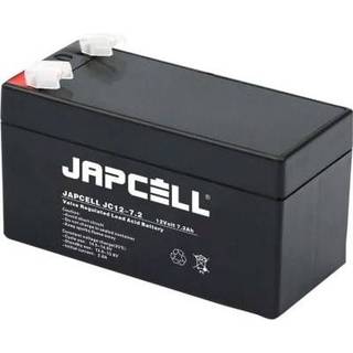 Japcell JC12-7.2 F1 12V 7,2Ah AGM blybatteri (4,8mm)