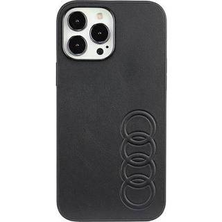 Audi Kunstlæder iPhone 13 Pro Max sort hardcase