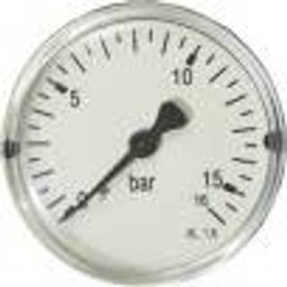 Manometer 14" x Ø63 0-6 bar bagudrettet studs