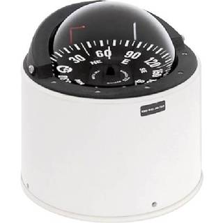 Riviera piedestal kompas White Star 5", hvid/sort