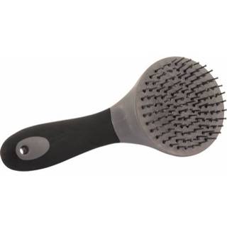HG Softtouch man/halebørste grå/sort, 10 cm
