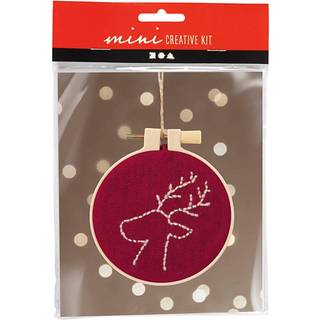 DIY Broderi Kit: Rensdyr til Juleudsmykning
