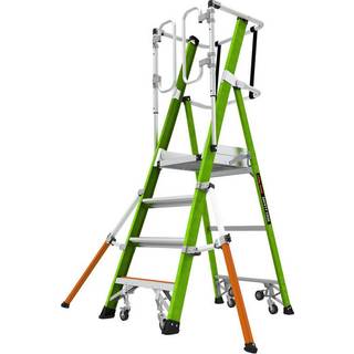 JUMBO Giant Safety Cage platformsstige, 4 trin, 75 x 117 cm - 41LG604