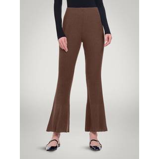 Wolford High-rise flared virgin wool pants - brown - M