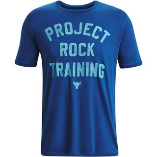 T-shirt Under Armour PJT ROCK TRAINING SS Blue S - Blue - S