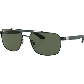 Ray - Ban Mand RB3701 002/71 Solbriller Stål Sort Grøn Firkantet Normal