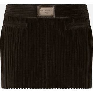 Dolce&Gabbana Logo corduroy miniskirt - purple - S