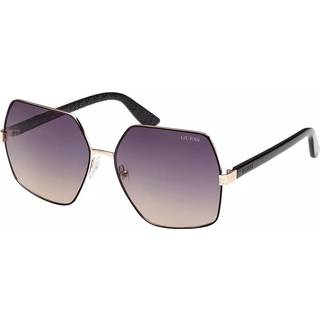 Guess Kvinde GU7881-H 05B Solbriller Metal Sort Grå Geometrisk Normal Skygge