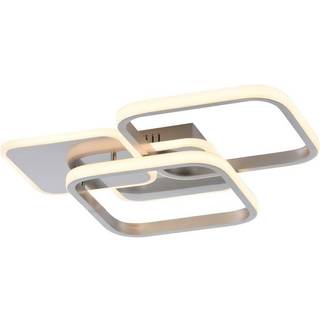 LED-loftlampe Sevent, kantet, 3.000 K, stål