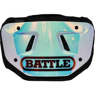 Battle Iridescent Chrome Football Back Plate - Youth