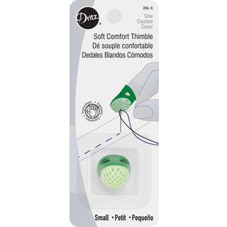 Dritz 204-s blød komfort fingerbøl størrelse lille grøn
