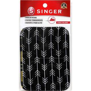 Singer Fabric Iron-on Patches Dekorativt udskrivning med stencils?t p? 4