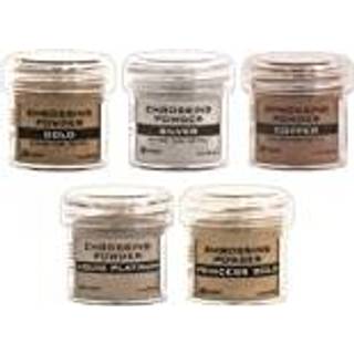 Ranger - Varmepr?gningspulver til kortfremstilling - Metallic - Gold Silver Platinum Copper & Princess Gold - 5 Item Bundle