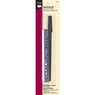 Dritz 820 Marking Kit med Iron-on Tape Pen & Letter Stencils