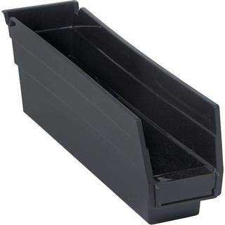 Quantum QSB100BK Economy Shelf Bin 11-5/8 """" L?ngde x 2,75 """" Bredde x 4 """" H?jde sort pakke p? 36