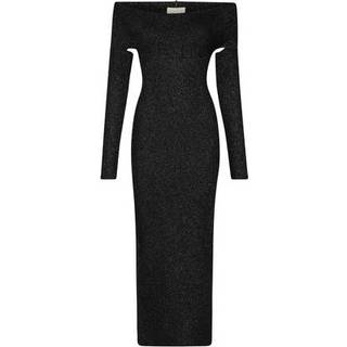 Khaite Marisole off-shoulder midi dress - black - XS