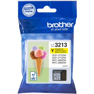 Gul blækpatron - Brother LC3213Y - 4,7 ml
