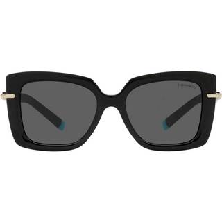 Tiffany Kvinde TF4199 8001S4 Solbriller Acetat Sort Grå Sommerfugl Normal