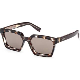 Ermenegildo Zegna EZ0214 20J 54 Solbriller Mænd Tortoiseshell - Grey Tortoise - 54mm