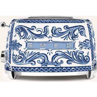 Smeg Dolce & Gabbana Brødrister Blu Mediterraneo - Brødristere Rustfrit Stål Blå - TSF01DGBEU