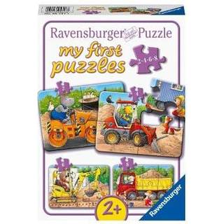 Ravensburger My First Puzzles Puslespil Dyr På Byggepladser 4-i-1