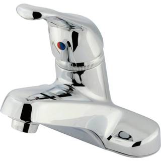 Kingston Brass KB511LP Enkelth?ndtag 4 in. Centerset badev?relse vandhane poleret krom