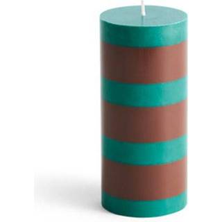 Hay Column Bloklys S t / Grønt - Lys Stearin Brun - AB401-A601-AN81