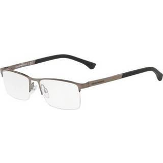 Emporio Armani Mand EA1041 3003 Optiske stel Metal Grå Transparent Firkantet Normal