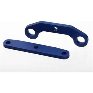 Traxxas 6423 Bulkhead tie bars, front & rear, aluminum (blue-anodized)