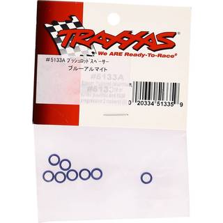 Traxxas - TRX5133A - Spacer, pushrod (aluminum, blue) (use with 5318 or 5318X pushrod and 5358 progressive 2 rockers) (8)