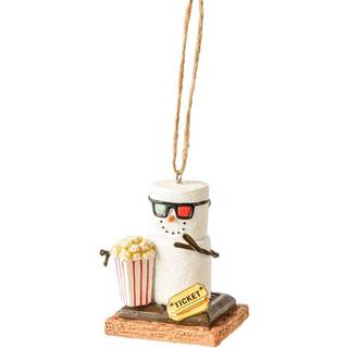 Ganz S'Mores Movie Buff Ticket Christmas Tree Ornament 2.6 Inch Multicolor