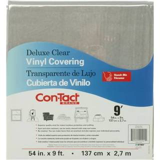 CON-TACK Brand Clear Vinyl Covering Deluxe 54 """" X 9 'KIT54C3P21206P