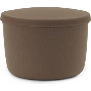 Normann Copenhagen Hide Storage Pouf Lille Brun