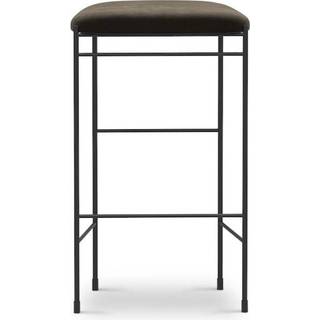 New Works Covent Bar Stol Høj Læder Polstret Havanna 30258