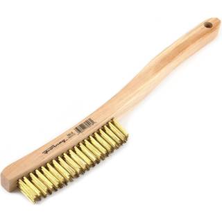 Forney 70518 Wire Scratch Brush Messing med buet tr?h?ndtag 13-3/4-tommer-by-.012-tommer