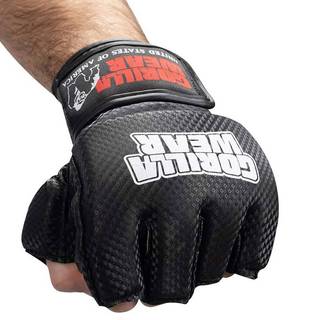 Gorilla Wear Manton MMA Gloves, black/white, M/L