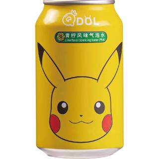 Qdol Pokémon Pikachu Lime Sparkling Water
